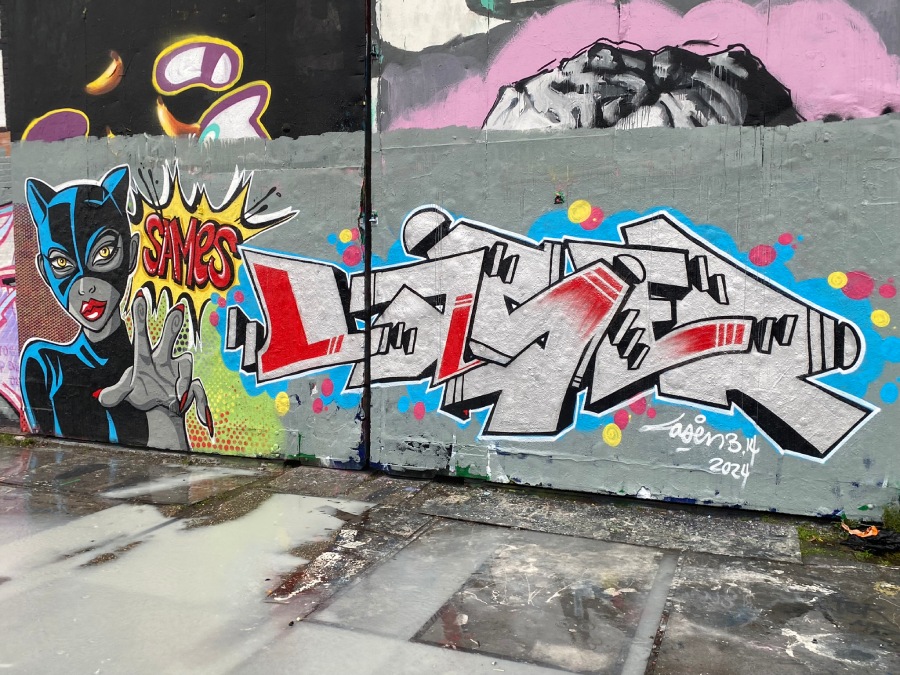 sames, laser, ndsm, graffiti, amsterdam